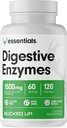 Enzymes digestifs enroulés (1500 mg), Essentiels (60 portions, 120 capsules)