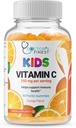 Les médecins les plus fins de vitamine C Gummies pour les enfants – Vegan, sans OGM et sans gluten – Grande dégustation de Pectines de Pectines d'orange – Supplément alimentaire pour enfants – 250mg de vitamine C – 90 gelées [45 doses]