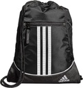 adidas Alliance Sackpack – Sac à dos drawstring petit sac pour hommes et femmes, noir, une taille