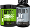Jacked Factory Nitrosurge Pré-entraînement dans la pomme verte et construire XT Muscle Building Bundle pour les hommes et les femmes