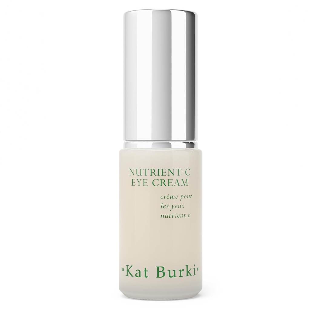Kat Burki 8% Stabilisated Vitamine C Eye Cream avec de la caféine, traitement de réduction du cercle foncé et traitement de la zone des yeux, 0,5 Fl Oz