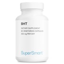 Supersmart - Supplément BHT 300mg par jour - Hydroxytoluène Butylé - 90 capsules végétariennes