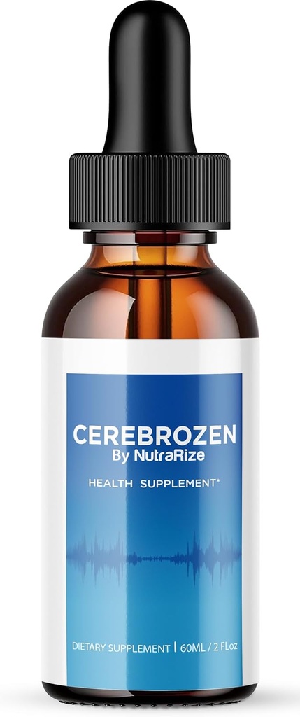 NutraRize Cerebrozen gouttes - Formule avancée pour la santé de l'oreille, le soutien naturel pour améliorer l'audition, Cerebrozen 24 complément alimentaire, avis (30 portions)