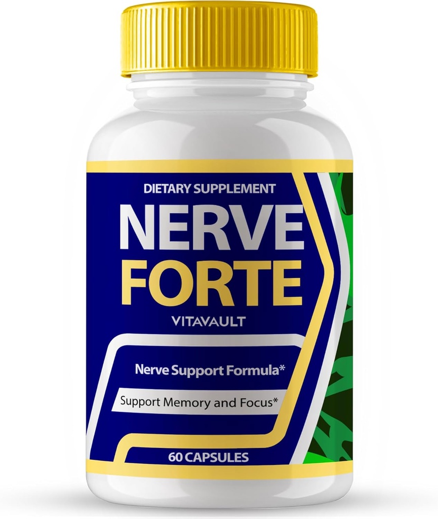 Nerve Forte Cerveau Suppléments pour la mémoire et les capsules de focus, NerveForte Formule avancée Brain Health Support Pills Maximum Strength Nootropics Nerve Forte Tous les avis de soutien naturel (60 capsules)