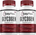 (2 Pack) EasyFlow Glycogen – Easy Flow Capsule Cleaner, pilules EasyFlow, formule avancée pour le bien-être général, avis Easy Flow Glycogen, 120 capsules