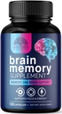Pilules de supplément de mémoire cérébrale - Nootropiques de force 3X pour la concentration, la clarté et le soutien focal - Vitamines cognitives pour la santé cérébrale avec Bacopa, Phosphatidylsérine et DMAE, Booster cérébral - 120 capsules