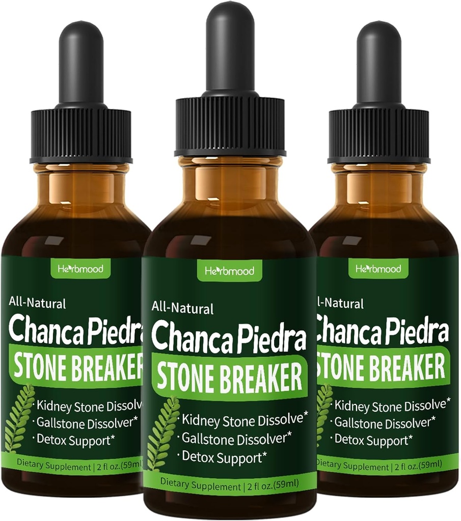 Breaker de pierre Chanca Piedra gouttes pour les pierres de rein et Gallstone Dissolver, Horsetail Extrait de nettoyage des reins Detox & Repair, Gotas de Cola de Caballo y ChancaPiedra para Los Riñones. 6 oz