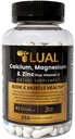 LUAL Calcium, Magnésium, Zinc et Vitamine D3 Calcium, Magnésium et Zinc Plus Vitamine D3 Supplément alimentaire, 250 Compte