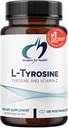 Conceptions pour la santé L-Tyrosine 1200mg - Tyrosine + 100mg Supplément Vitamine C - Acid Amino Précurseur Dopamine, Non-OGM (120 Capsules)