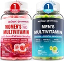 Hommes Multivitamine Gummies 60 Comte + Femmes Multivitamine Gummies 60 Comte
