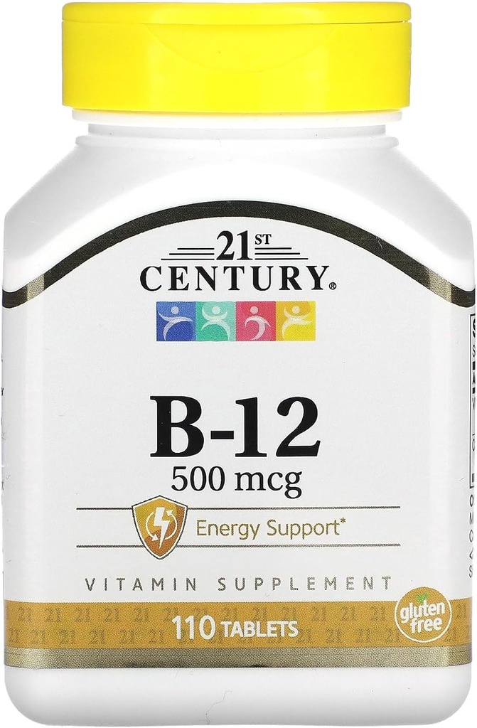 Vitamine B-12, 500 mcg, 110 comprimés