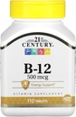 21st Century Vitamin B-12, 500 mcg, 110 Tablets