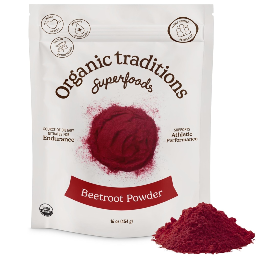 Traditions bios Poudre de betterave biologique Poudre de betterave biologique Vegan Non-OGM Superfood