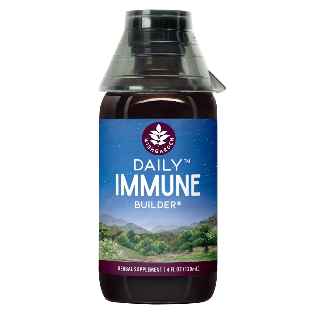 WishJarden Herbs Daily Immune Builder with Black Elderberry & Astragalus - Formule quotidienne de soutien immunitaire pour les adultes, booster système immunitaire à base de plantes avec des mûres, 4oz