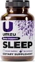 Suppléments de soutien au sommeil en magnésium UMZU avec GABA et L-Theanine, Relaxation complète du corps et soutien de l'humeur, Formule non-mélatonine - 180 capsules