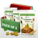 Fenugrain Munch de Tad Bit Premium Indian Handmade Salty Snacks Vegan Crackers.