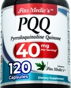 FITO MEDIC'S Lab (Lab) Pqq (120 Capsules) 40 mg (Pqq) Supplément (Pqq) Supplément (Pqq) 40 mg (Pyrroloquinoline Quinone) Extrait de concentré (Ultra high Absorption).