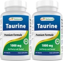 Best Naturals Taurine 1000 mg 250 Tablets (250 Count (Pack of 2))