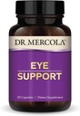 Soutien aux yeux du Dr Mercola - Soutien à la santé oculaire et visuelle - avec la lutéine, la zéaxanthine, l'astaxanthine organique et le groseille noir - sans OGM, sans gluten et sans soja - 30 capsules (30 portions)