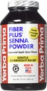 Yerba Prima Fiber Plus Senna Powder, 12 once - pour une utilisation à court terme pour rétablir la régularité, l'amélioration de l'arôme d'épice de pomme, Stevia sucré, offre un soulagement doux nuit