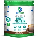 BioTrust Poudre de protéines à faible teneur en glucides – Delicious Whey & Casein Blend de vaches sans hormones herbeuses – non OGM, sans gluten (Cafe Mocha)
