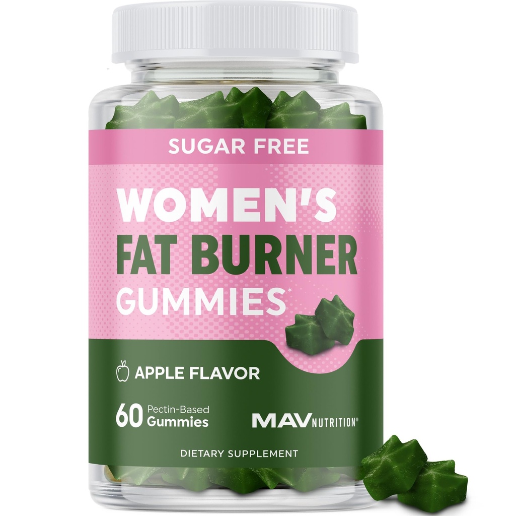 Femmes Fat Burner Gummies pour la perte de poids de Thé vert, Haricot de café vert, Garcinia Cambogia et Cétones de Garcinia Fat Burners pour les femmes Weight Loss Gummies de 60 Comte