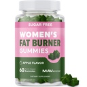 Femmes Fat Burner Gummies pour la perte de poids de Thé vert, Haricot de café vert, Garcinia Cambogia et Cétones de Garcinia Fat Burners pour les femmes Weight Loss Gummies de 60 Comte
