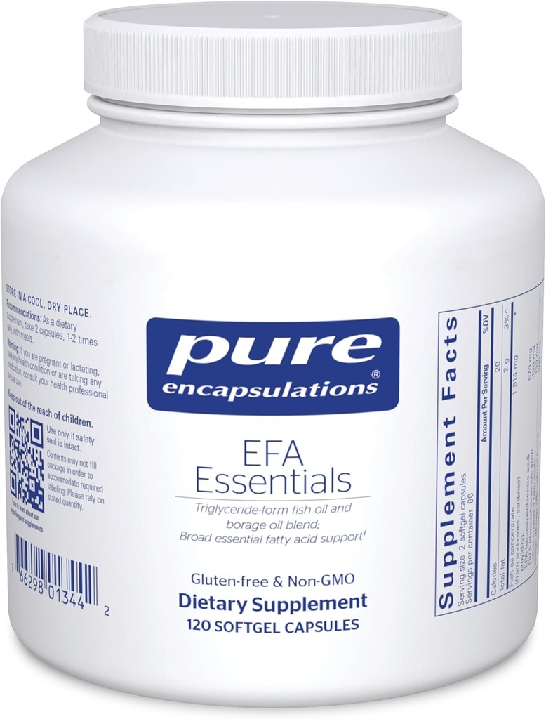 Encapsulations pures EFA Essentials de l'huile de poisson Triglycéride-Forme et mélange d'huile de borage