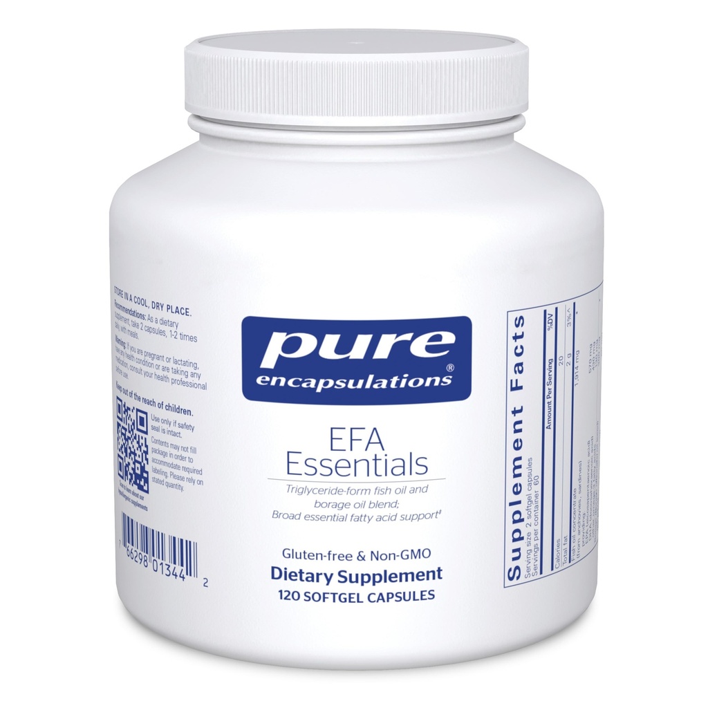 Encapsulations pures EFA Essentials de l'huile de poisson Triglycéride-Forme et mélange d'huile de borage