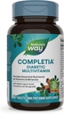 Nature's Way Completia Diabétique Multivitamine, Fournit des nutriments essentiels, avec acide alpha lipoïque, cannelle, fenugréek, taurine, lutéine, haute puissance B-vitamines, 60 comprimés (paquetage mai Vary)