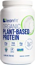 Protéines végétales biologiques de LeanFit, non aromatisées, 21g Protéines végétales, 26 portions, 1,58 livre (715g) Tub, faible teneur en calories, sans soja, sans gluten, sans lactose, sans sucre, sans OGM