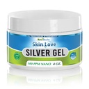 Nutrinoche Nano gel d'argent - Crème de peau colloïdale avancée d'argent - Wound Care & First Aid Gel Onguent topique apaisant pour les brûlures, les brûlures de rasoir et les irritations du soleil - Sans parfum 4 Oz Jar