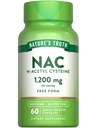 Nature's Truth NAC Supplement NAC N Acetyl Cysteine Exclusivité Acid Amino Exclusivité 1200 mg Exclusivité 60 Capsules Exclusivité et supplément sans gluten