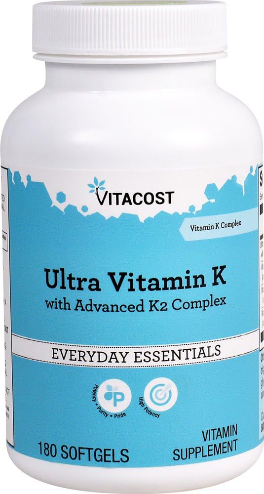 Vitacost Ultra Vitamine K avec Complexe avancé K2 - 180 Softgels