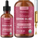 Balance hormonale gouttes liquides avec Cohosh noir, sting Nettle, Red Raspberry Leaf, Chasteberry et plus encore