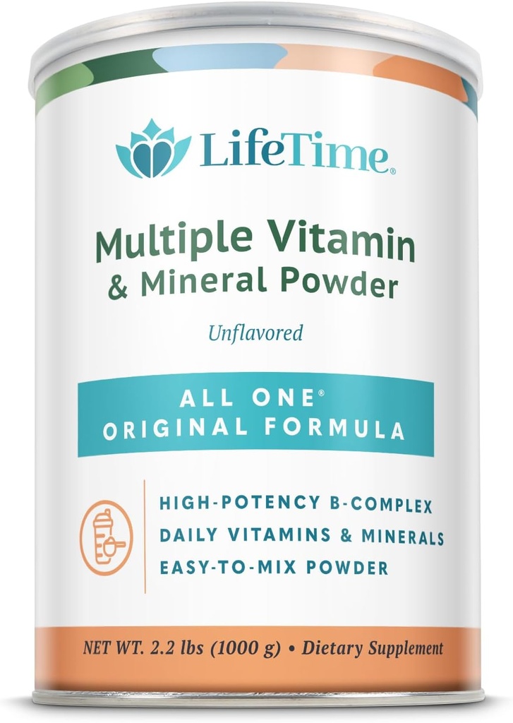 ALL ONE Multiple Vitamin & Mineral Powder, Original Formula, Once Daily Multivitamin, Mineral & Amino Acid Supplement, 8g Protein (66 Servings) (66 Servings)