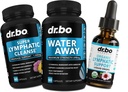 Pills d'eau diurétiques et compléments de drainage lymphatiques - Pills naturels d'évacuation Conservation de l'eau et soutien lymphatique biologique gouttes liquides nettoyage - supplément de soutien du système fluidique et lymphatique