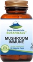 Pure Mountain Botanicals Champignon Immune - 90 Capsules Kosher avec 14 Mycélium puissant incluant Maitake biologique certifié - Reishi - Turquie Tail - Chaga - Cordyceps - Shiitake - Lions Mane