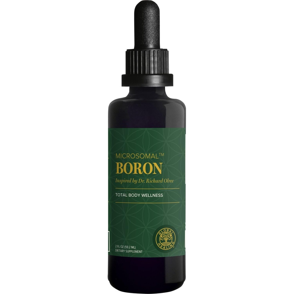 Global Healing Center - Supplément boron pour les hommes et les femmes - Plus de biodisponibles que Liposomal pour la santé des os, le métabolisme et l'absorption accrue de magnésium, 5 mg (2 Oz)
