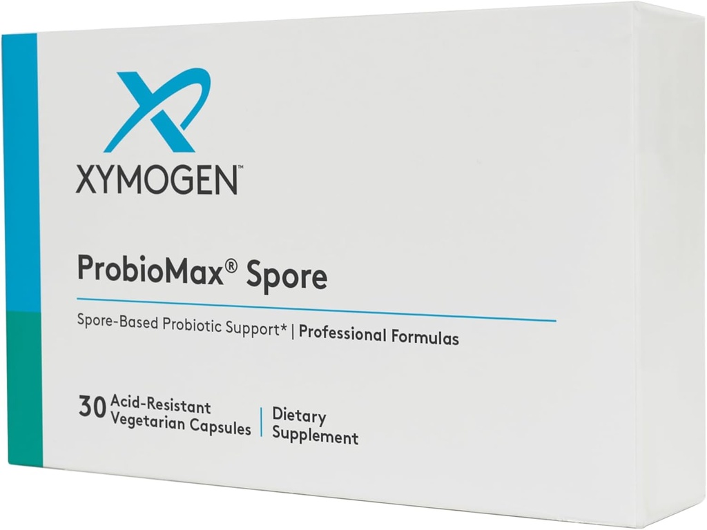 Xymogen ProbioMax Spore Probiotics pour les femmes et les hommes - Soutien probiotique à base de spores - Nourrir votre microbiome Gut et la santé digestive, promouvoir la régularité des Bowel - Végétarien et plateau-stable (30 capsules)