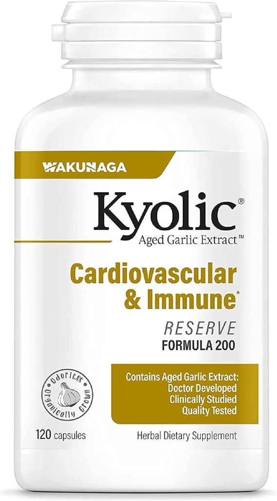 Extrait d'ail d'âge kyolique Cardiovasculaire Réservation de force supplémentaire Capsules