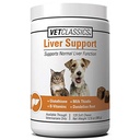 Vet Classics Supplément santé du foie pour chiens, chats – Fonctions hépatiques – Vitamines B, Glutathion, Thistle de lait – Tablettes molles, Chews – 120 Chews molles