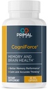 Primal Health CogniForce - Mémoire et santé du cerveau - acétyl L-Carnitine Formule - Meilleure performance cognitive - Clarté + Focus + Meilleur rappel + Pensée calme - Supplément diététique - 60 capsules