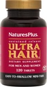 Natures Plus Ultra Hair, Sustained Release - 120 Easy to Swallow Mini Tablets - Natural Hair Growth for Men & Women Supplement - Longer, Thicker Hair - Vegetarian, Gluten-Free - 30 Servings