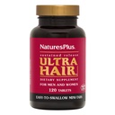 Natures Plus ultra cheveux, libération prolongée - 120 comprimés mini faciles à avaler - Supplément de croissance des cheveux naturels pour les hommes et les femmes - cheveux plus longs, plus épais - végétariens, sans gluten - 30 portions