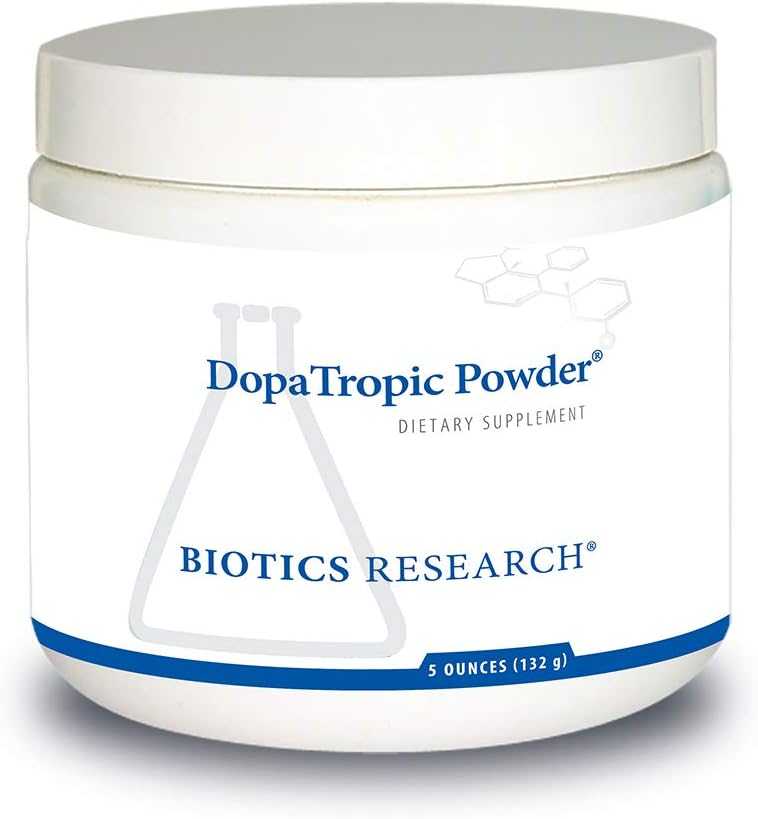 Recherche en biotique DopaTropic Powder Dopamine, Easy-to-Mix Powder, Neurotransmitter Health, Cognitive Health, Memory & Learning, Mucuna pruriens 5 Onces