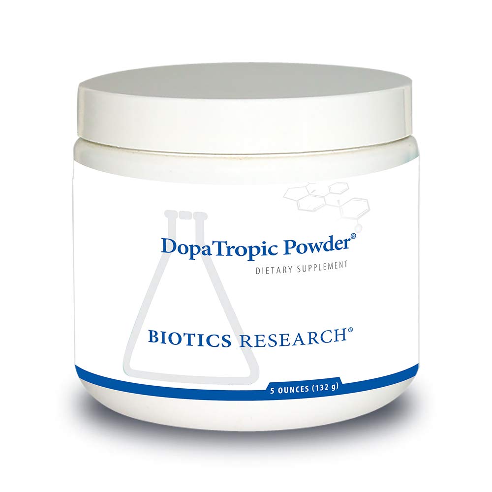 Recherche en biotique DopaTropic Powder Dopamine, Easy-to-Mix Powder, Neurotransmitter Health, Cognitive Health, Memory & Learning, Mucuna pruriens 5 Onces