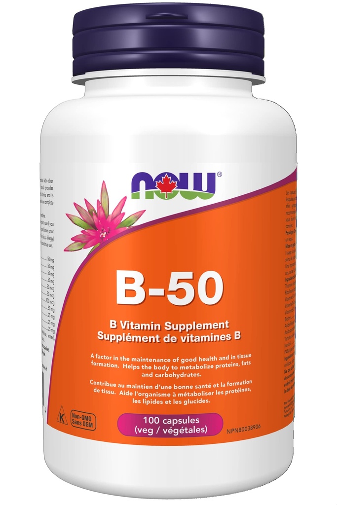Vitamine B-50 mg,100 gélules