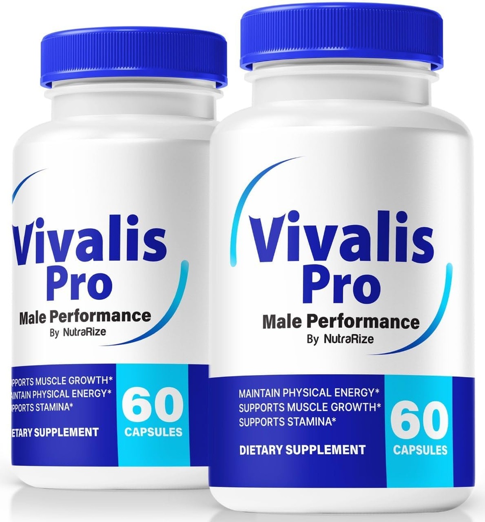 (2 Pack) Vivalis Pro Pills - Premium Male Formula for Fast Acting Energy, Endurance, and Performance, Vivalis Pro Capsules for an Active & Balanced Lifestyle, Official Viva Lis Pro (120 Capsules)