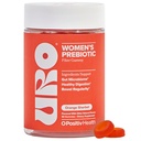 O Positiv URO Fibre Gommies pour adultes, 60 Compte (paquet de 1) - Supplément de fibre d'inuline à base de chicorée prébiotique - Fibre gommy quotidienne pour la santé des gourdes digestives - Non-OGM, végétalien et sans cruauté